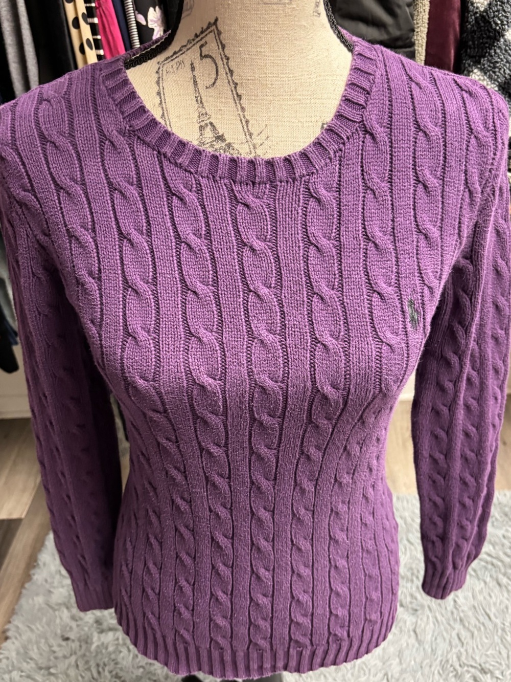 Vintage Ralph Lauren Sport Purple Crewneck Sweater